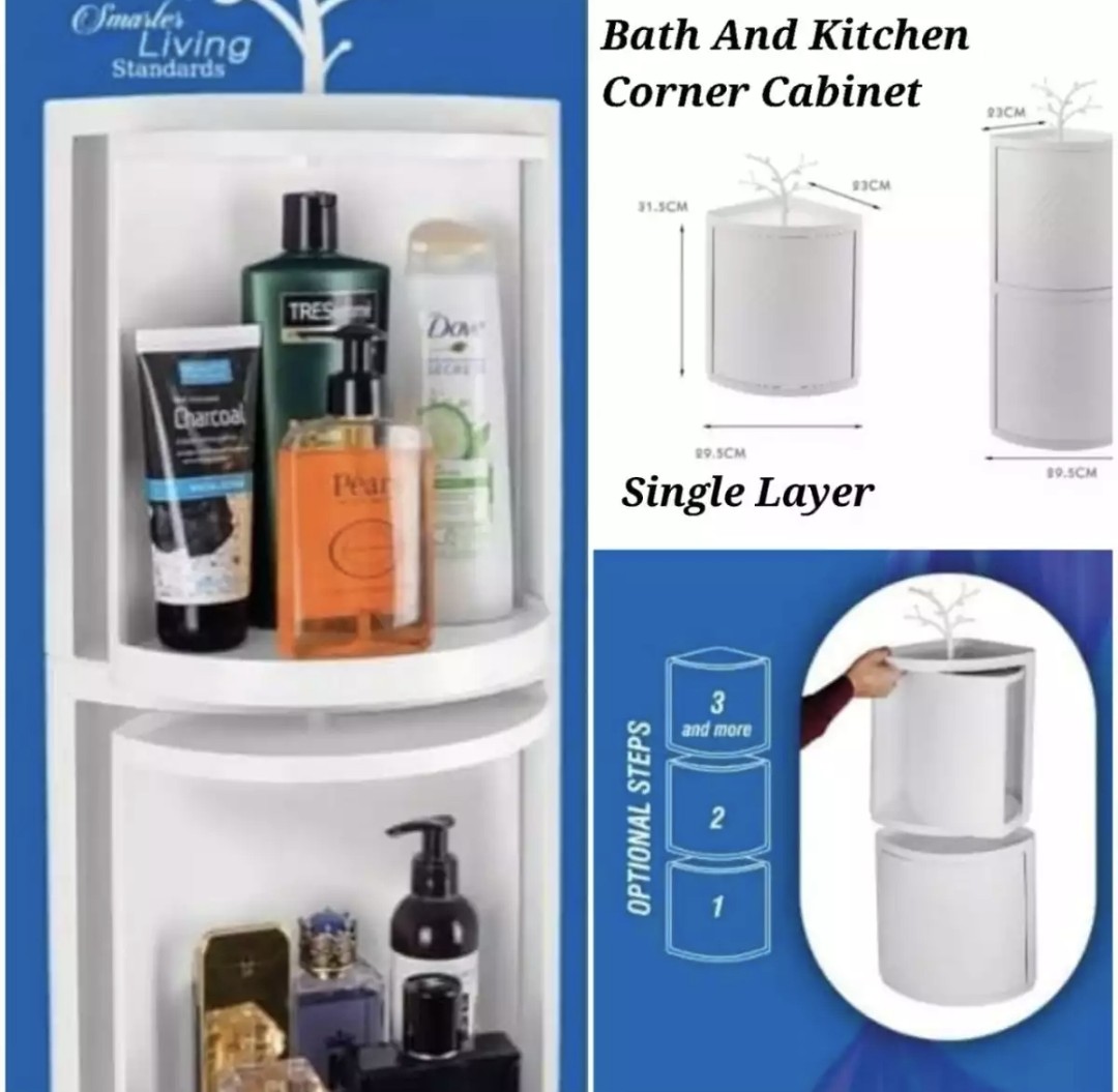 Bathroom Corner Corner Makeup Storage